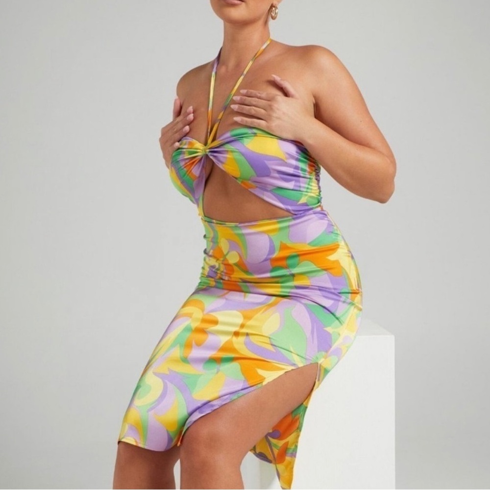 Tie halter saved by the bell dress (s)